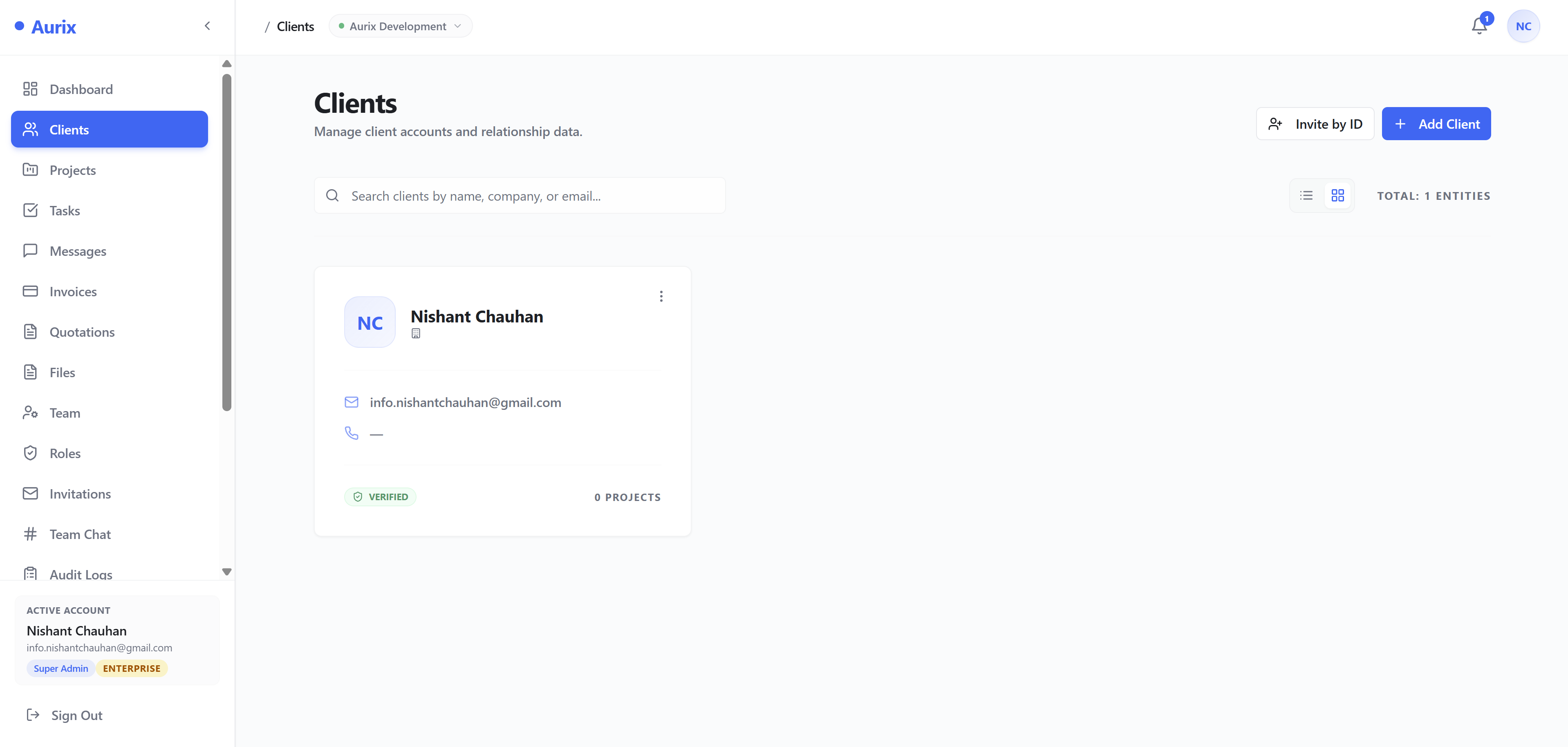 Client relationships, managed with precision